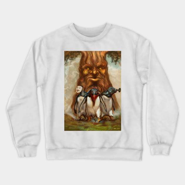 Angry penguins Crewneck Sweatshirt by Artofokan